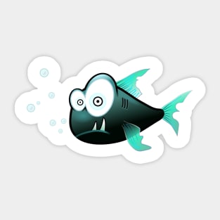 Blue Fish Sticker